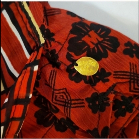 Scotch & Soda Maison Scotch plaid layered Button mix print tie Blouse plaid - Picture 7 of 8